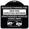 Signmission Reserved Parking for New and Expecting Mothers Unauthorized Vehicles Towed Away, A-DES-BW-1818-23092 A-DES-BW-1818-23092 - alternate 1